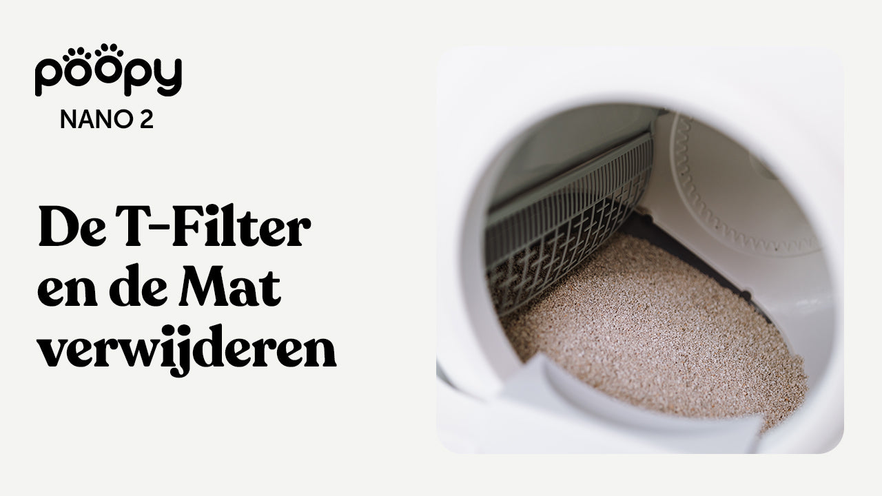 De T-filter en de binnenvloer verwijderen