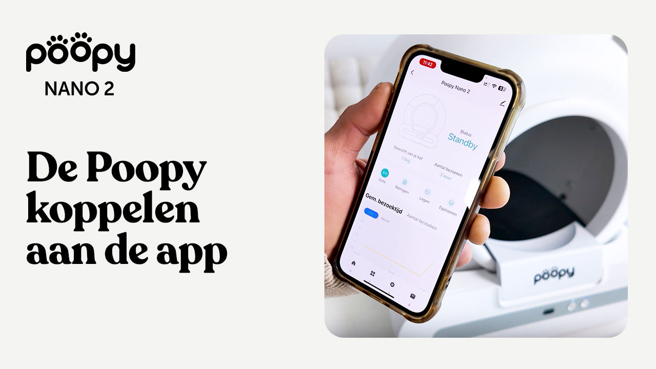De Poopy koppelen aan de app