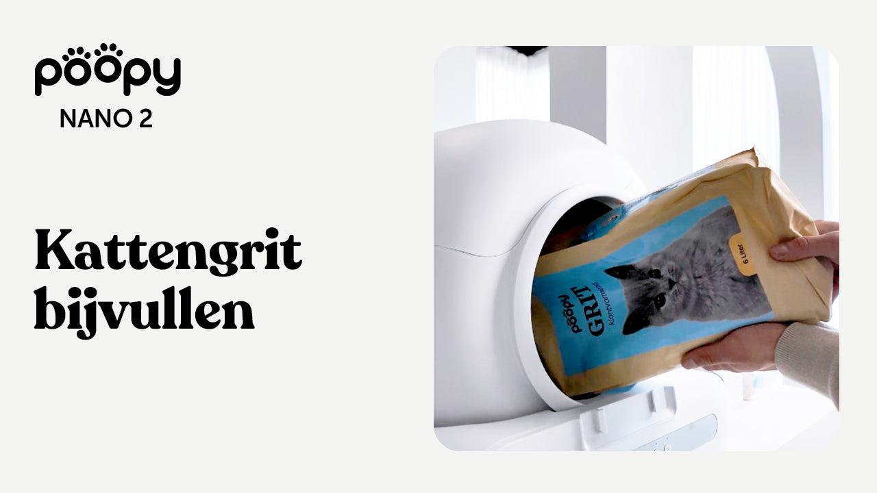 Kattengrit bijvullen
